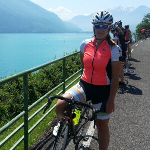 Taking a break by Lake du Bourge